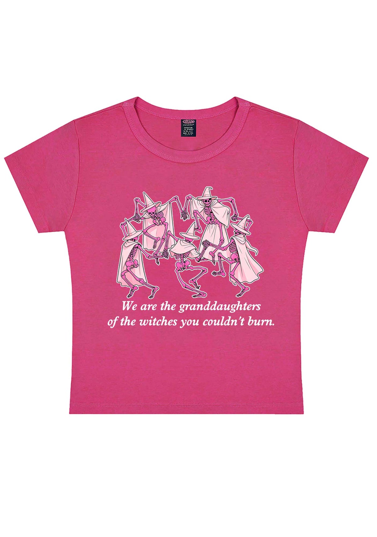 Halloween Granddaughters Of The Witches Y2K Baby Tee Cherrykitten