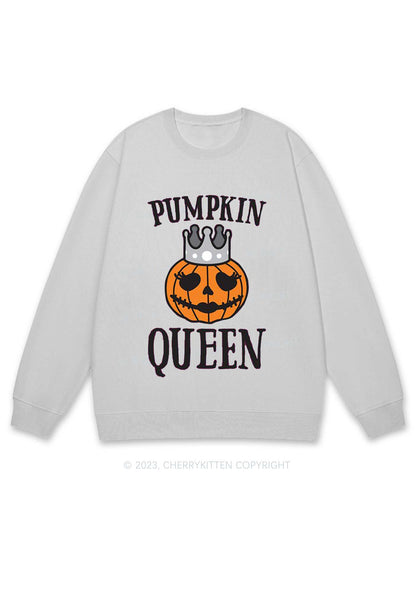 Pumpkin Queen Halloween Y2K Sweatshirt Cherrykitten