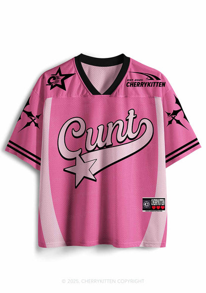 Custom Pink Cxxt Star Y2K Sport Jersey Shirts Cherrykitten