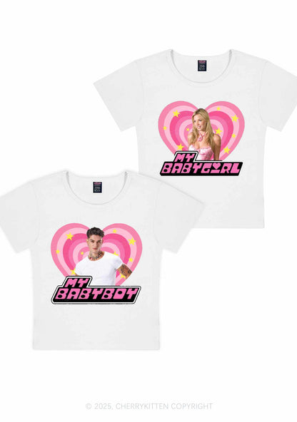 Custom Photo My Baby Y2K Valentine's Day Baby Tee Cherrykitten