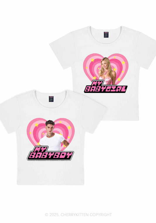 Custom Photo My Baby Y2K Valentine's Day Baby Tee Cherrykitten