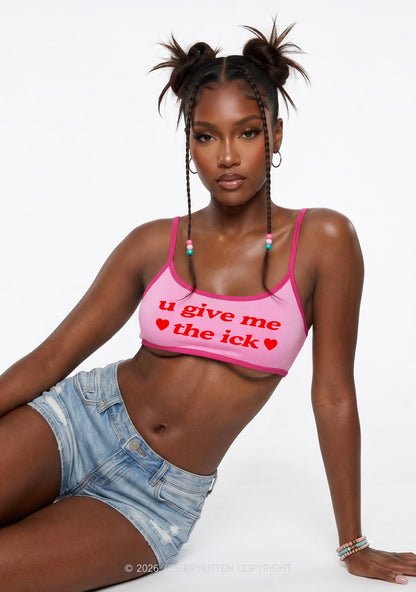 Give Me Ick Y2K Super Crop Cami Cherrykitten