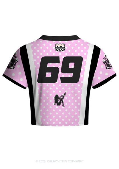 Slxt Sun Cxxt Moon Bxtch Rising Y2K Crop Football Jersey Shirts Cherrykitten
