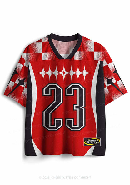 Custom Red Kiss More Girls Pride Y2K Sport Jersey Shirts Cherrykitten