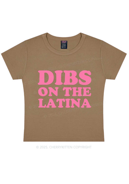 Dibs On The Latina Y2K Baby Tee Cherrykitten
