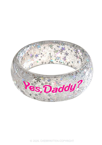 Yes Daddy Y2K Cuff Bangle Cherrykitten