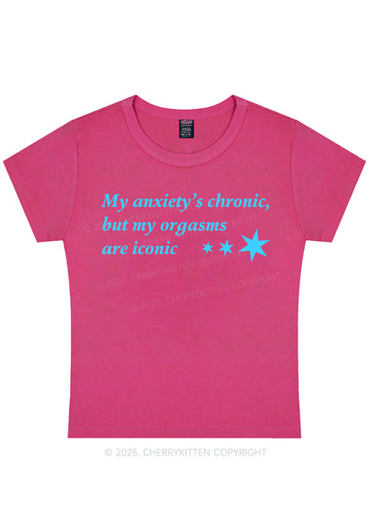 Anxiety Chronic Y2K Baby Tee Cherrykitten