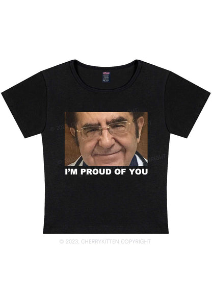 Curvy Dr. Now Is Proud Of You Y2K Baby Tee Cherrykitten
