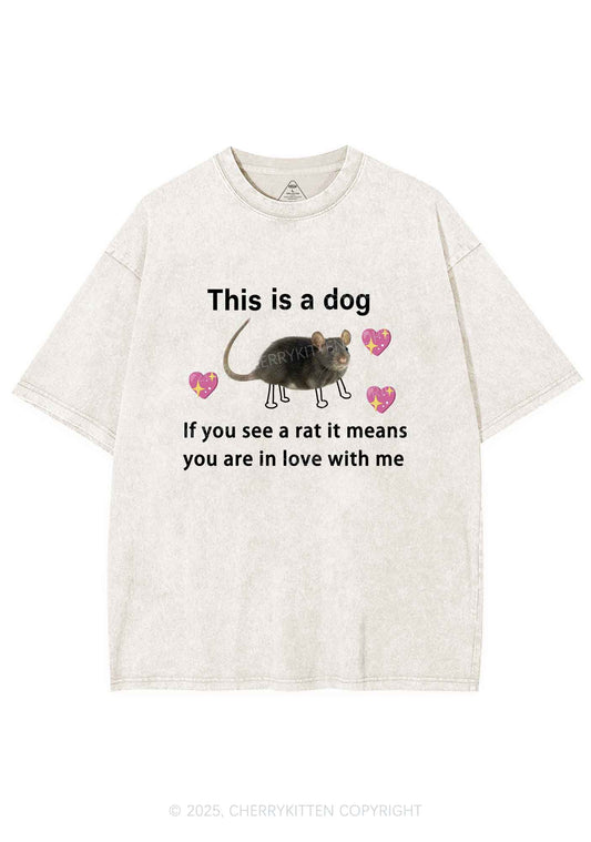 If You See Rat Y2K Shirts Washed Tee Cherrykitten