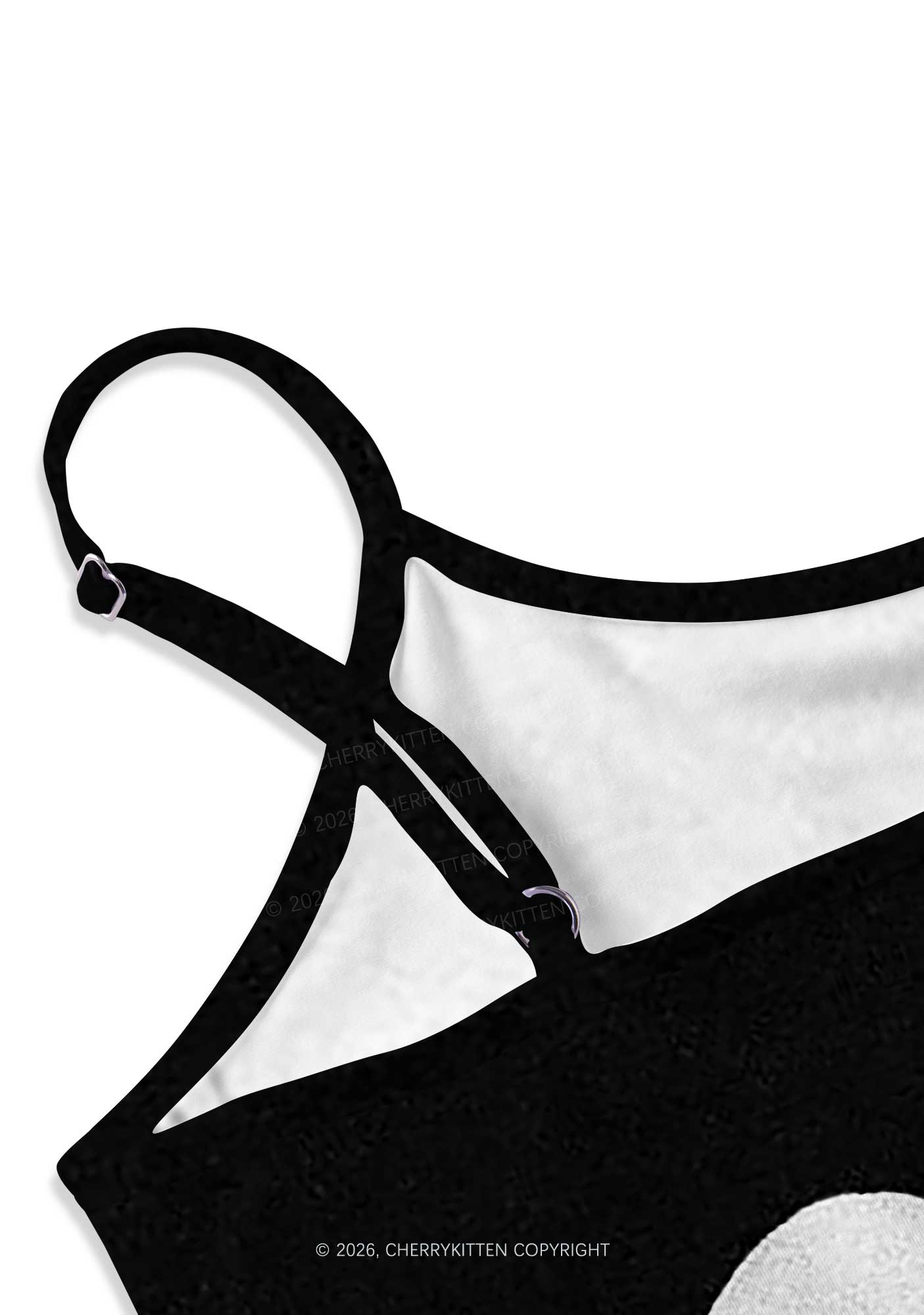 Halloween Black Vampire Claw Y2K Print Slip Dress Cherrykitten