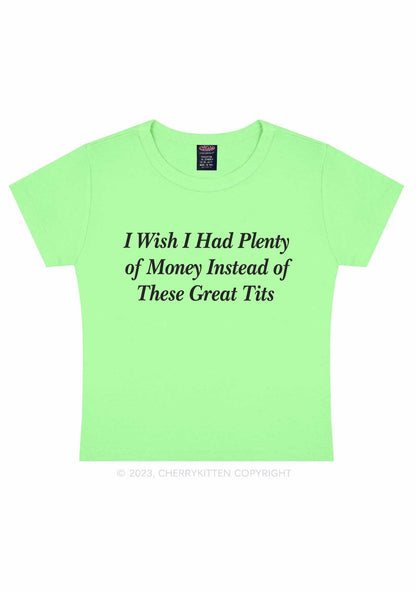 I Had Plenty Money Y2K Baby Tee Cherrykitten