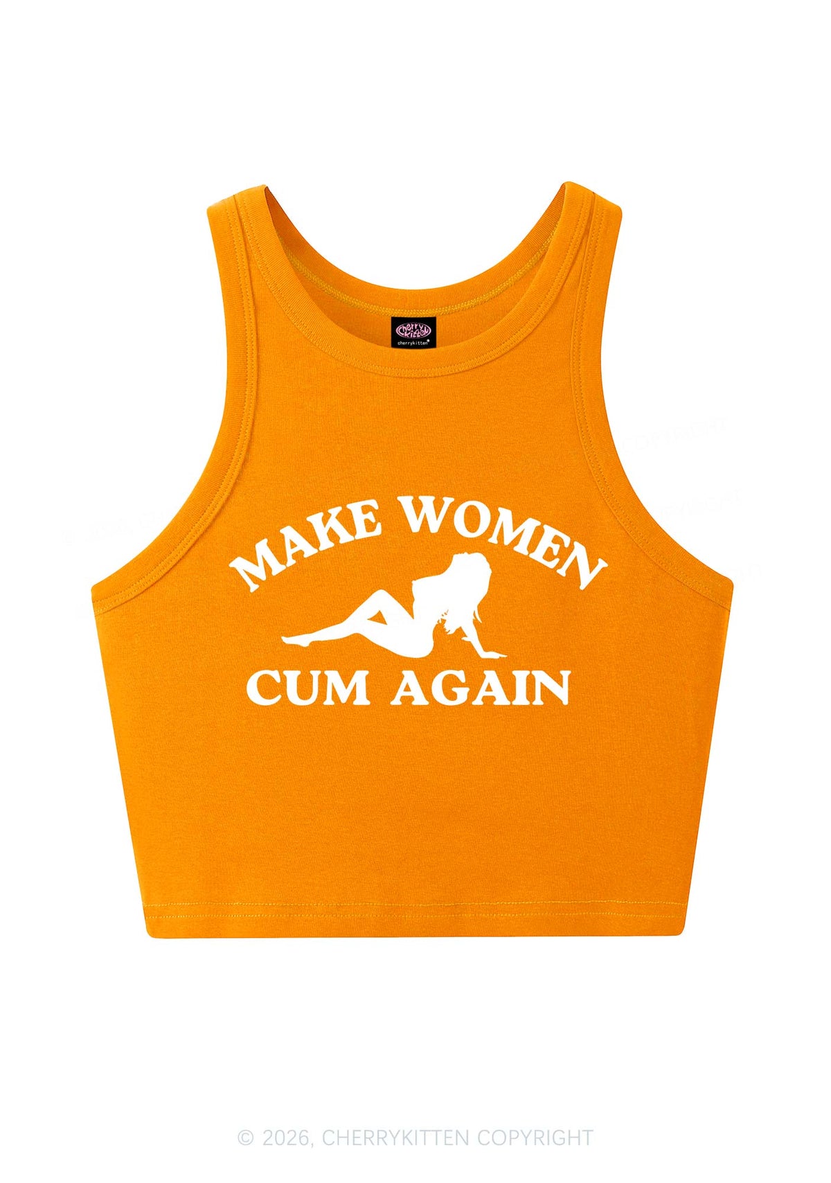 Make Women Cxm Again Y2K Crop Tank Top Cherrykitten