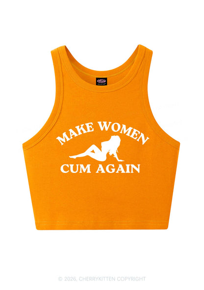 Make Women Cxm Again Y2K Crop Tank Top Cherrykitten