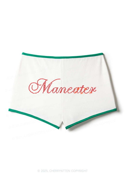 Rhinestone Maneater Y2K Booty Shorts Cherrykitten