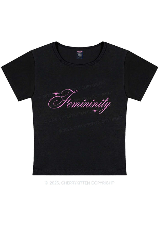 Femininity Pride Y2K Baby Tee Cherrykitten