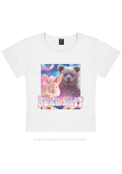 Bear Bait Pride Y2K Baby Tee Cherrykitten