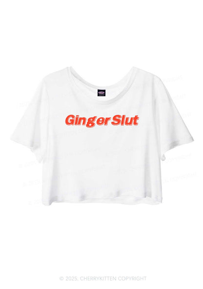 Ginger Slxt Y2K Sheer Crop Tee Cherrykitten