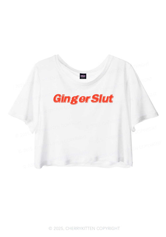 Ginger Slxt Y2K Sheer Crop Tee Cherrykitten