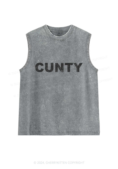 Cunty Y2K Washed Tank Cherrykitten