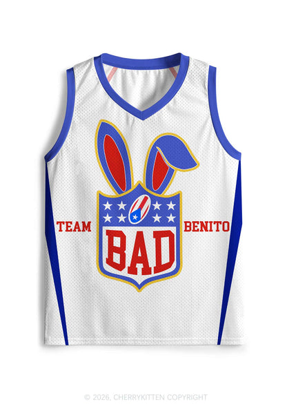 White Football Bunny Y2K Sport Jersey Tank Cherrykitten