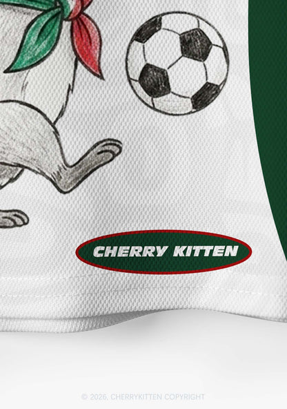 Custom Off To Watch Futbol Raccoon Y2K Crop Sport Jersey Shirts Cherrykitten