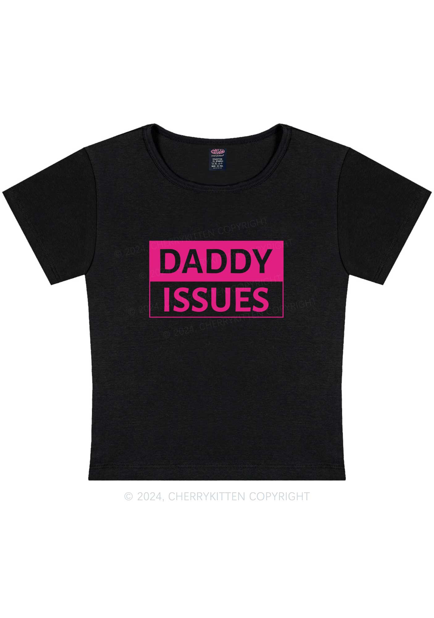 It's Daddy Issues Y2K Baby Tee Cherrykitten