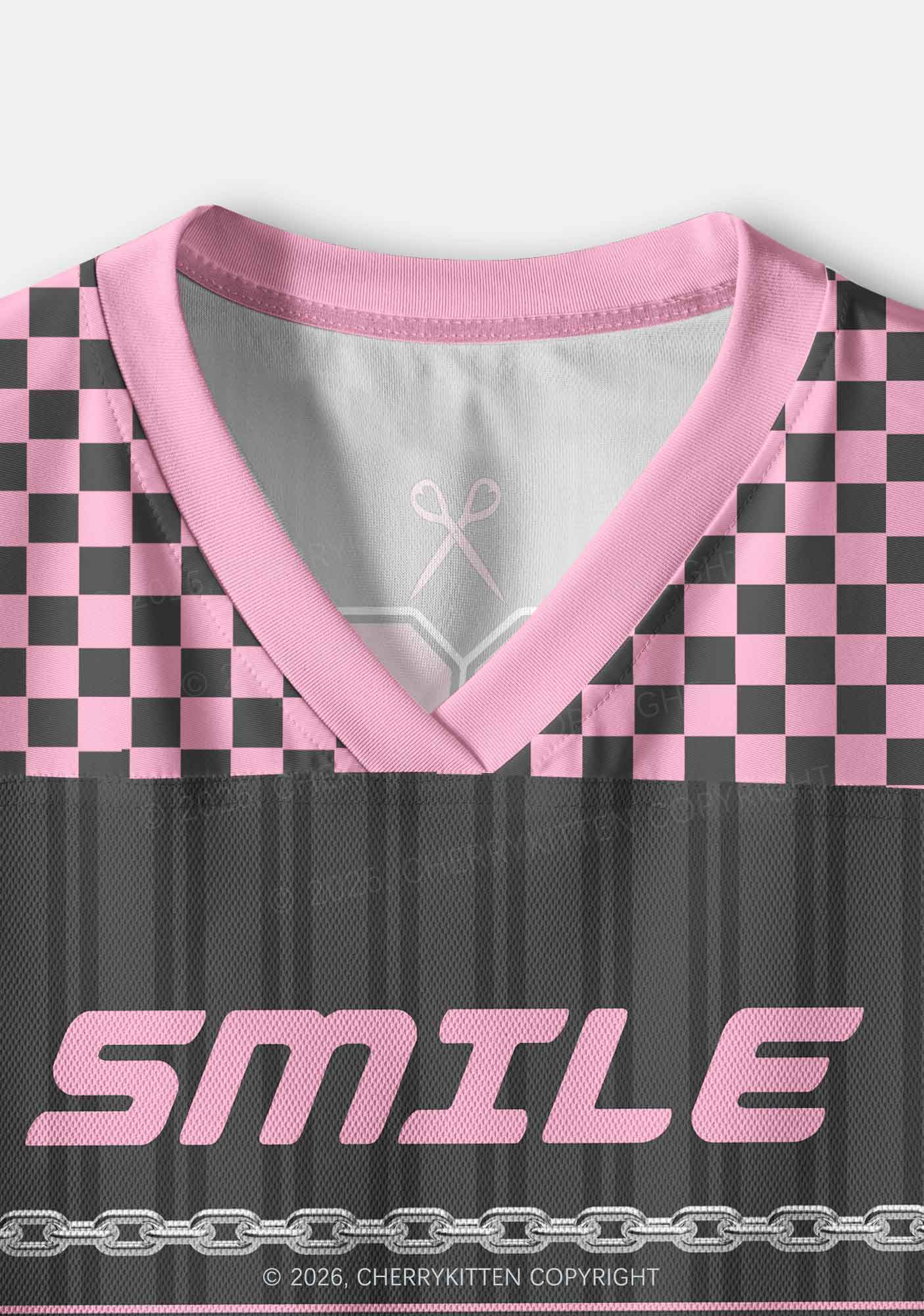 Grey Smile If You Are Lesbian Pride Y2K Crop Sport Jersey Shirts Cherrykitten