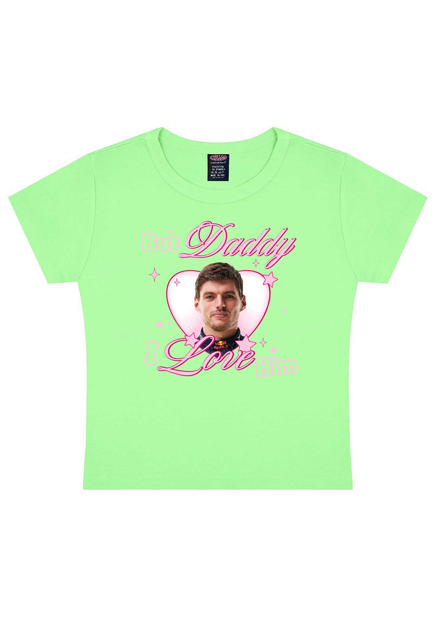 Daddy I Love The Driver Y2K Baby Tee Cherrykitten