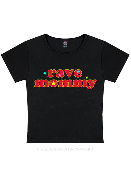 Rave Mommy Y2K Baby Tee Cherrykitten