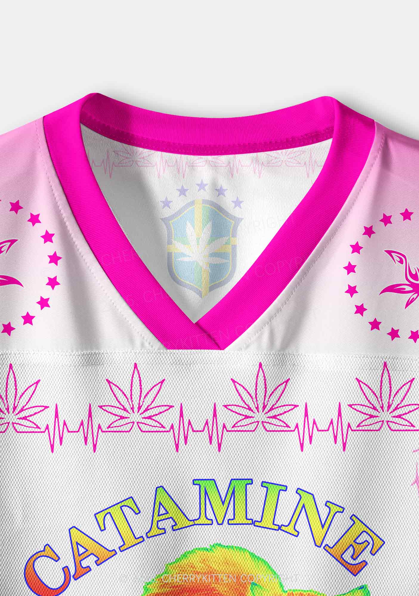 Thermal Catamine Y2K Crop Sport Jersey Shirts Cherrykitten