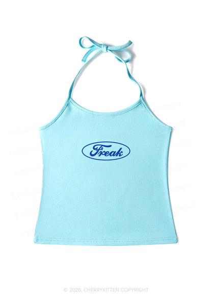Oval Freak Y2K Halter Neck Cami Cherrykitten