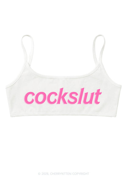 Cockslxt Y2K Super Crop Cami Cherrykitten