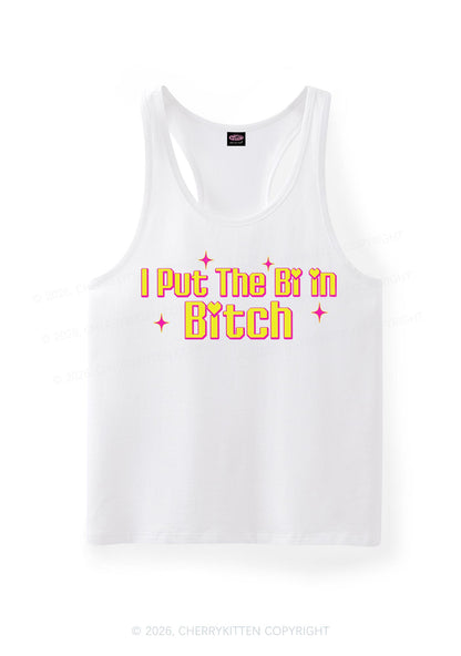 Put The Bi In Bxxch Pride Y2K Men Racerback Tank Top Cherrykitten