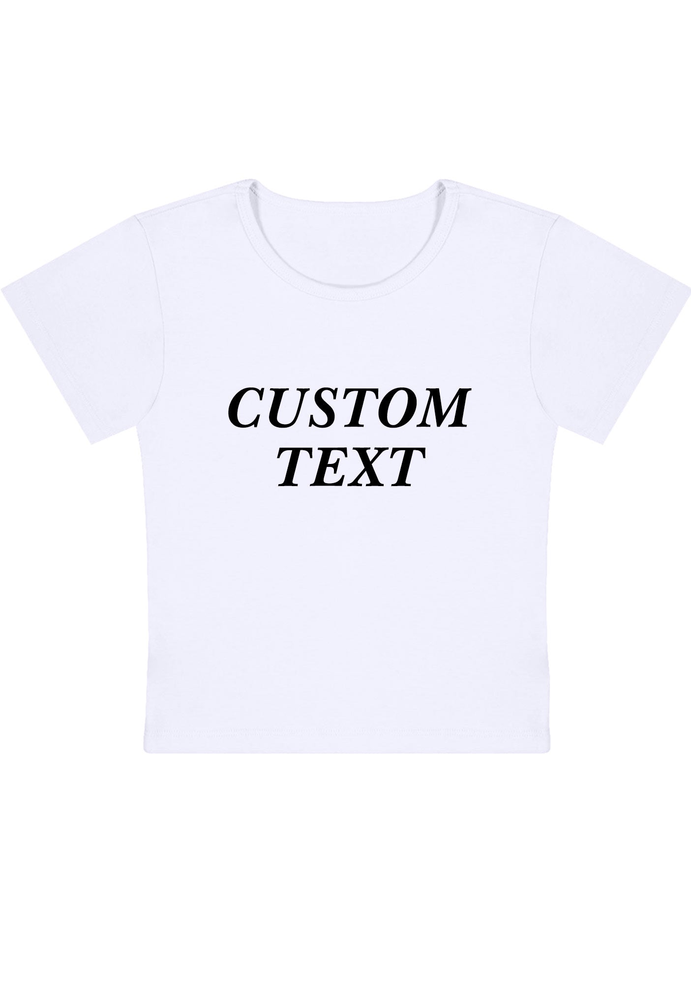 Custom Personalized Text Y2K Baby Tee