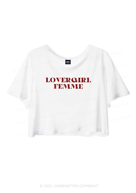 Lovergirl Femme Pride Y2K Sheer Crop Tee Cherrykitten