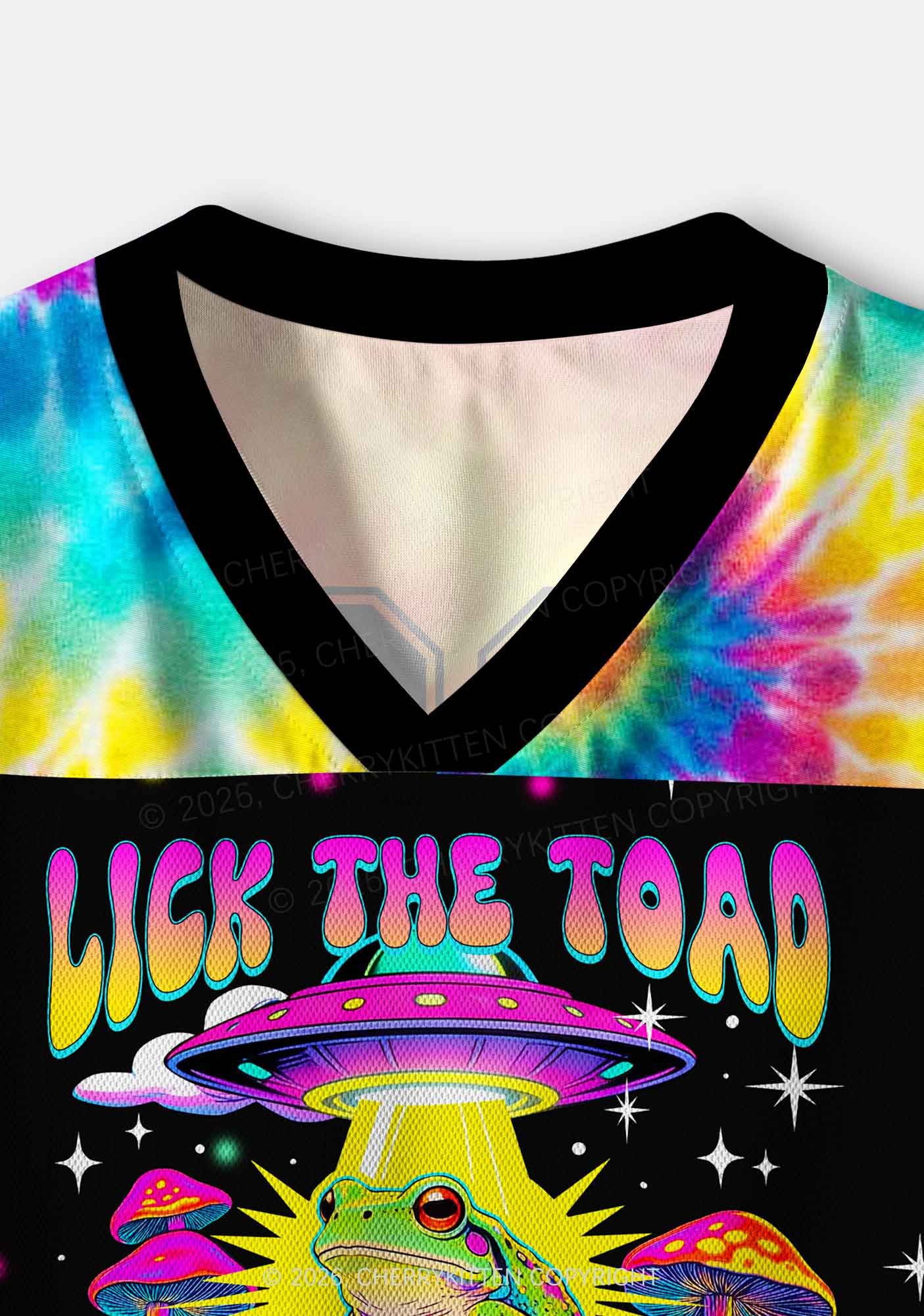 Lick The Toad Y2K Crop Sport Jersey Shirts Cherrykitten