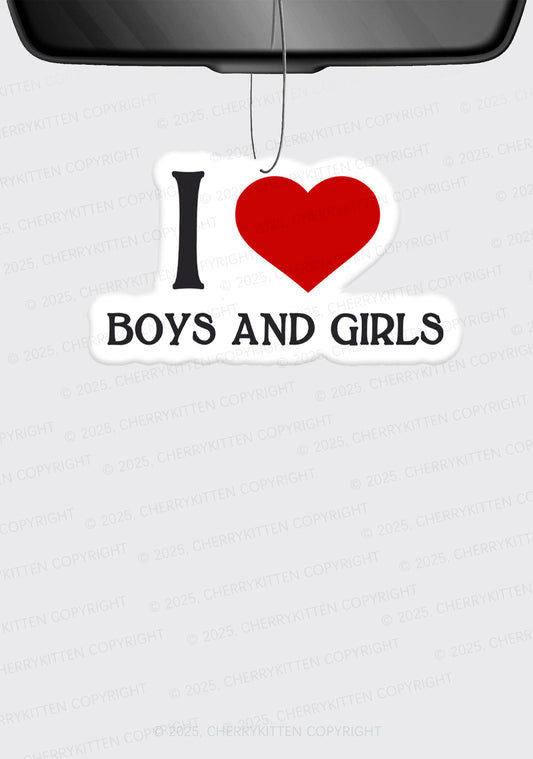 I Love Boys and Girls Pride 1Pc Y2K Car Air Freshener Cherrykitten