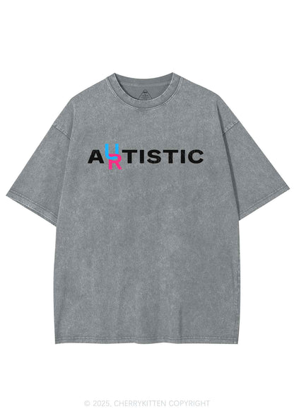 Autistic Artistic Y2K Shirts Washed Tee Cherrykitten