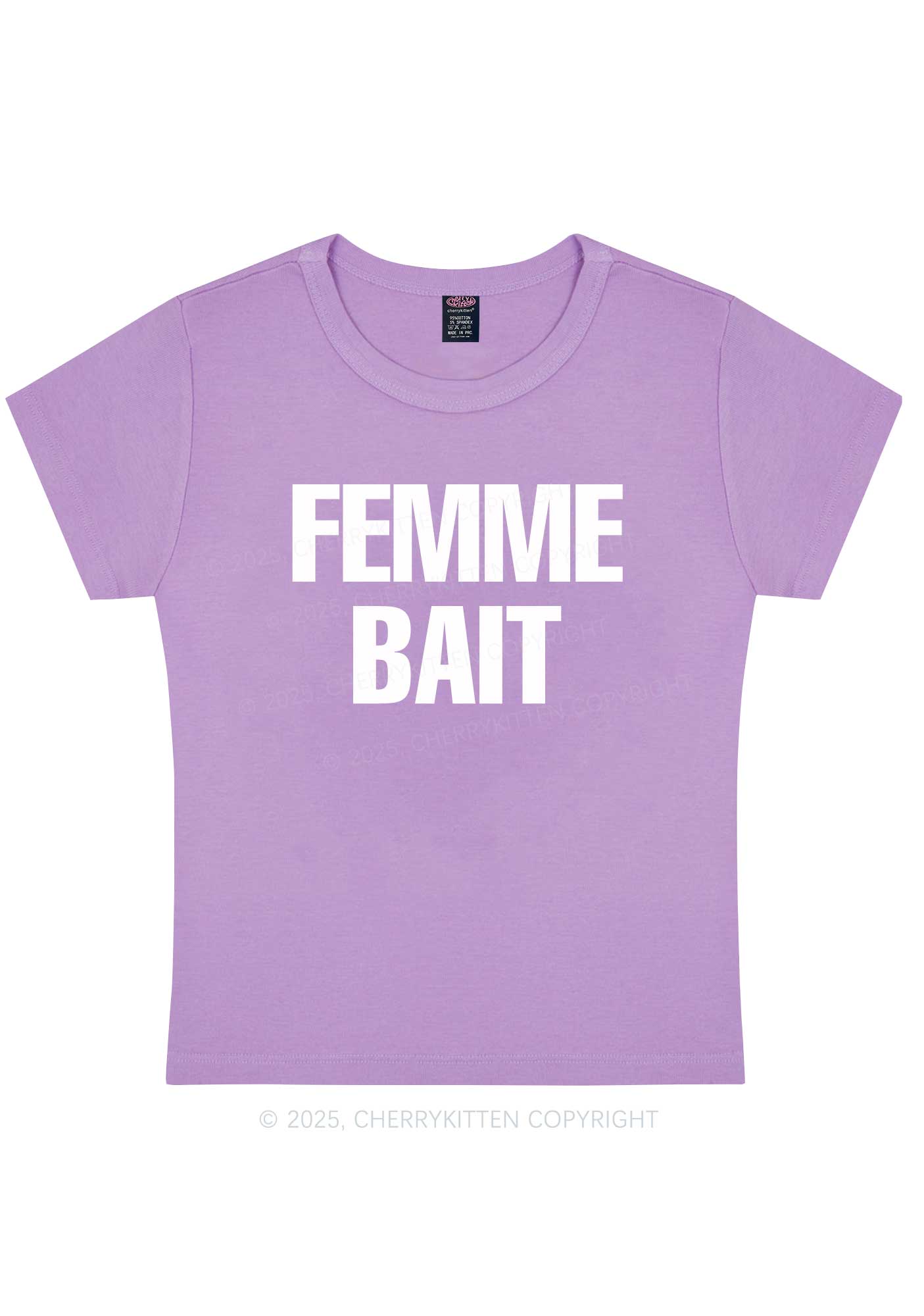Femme Bait Y2K Baby Tee Cherrykitten