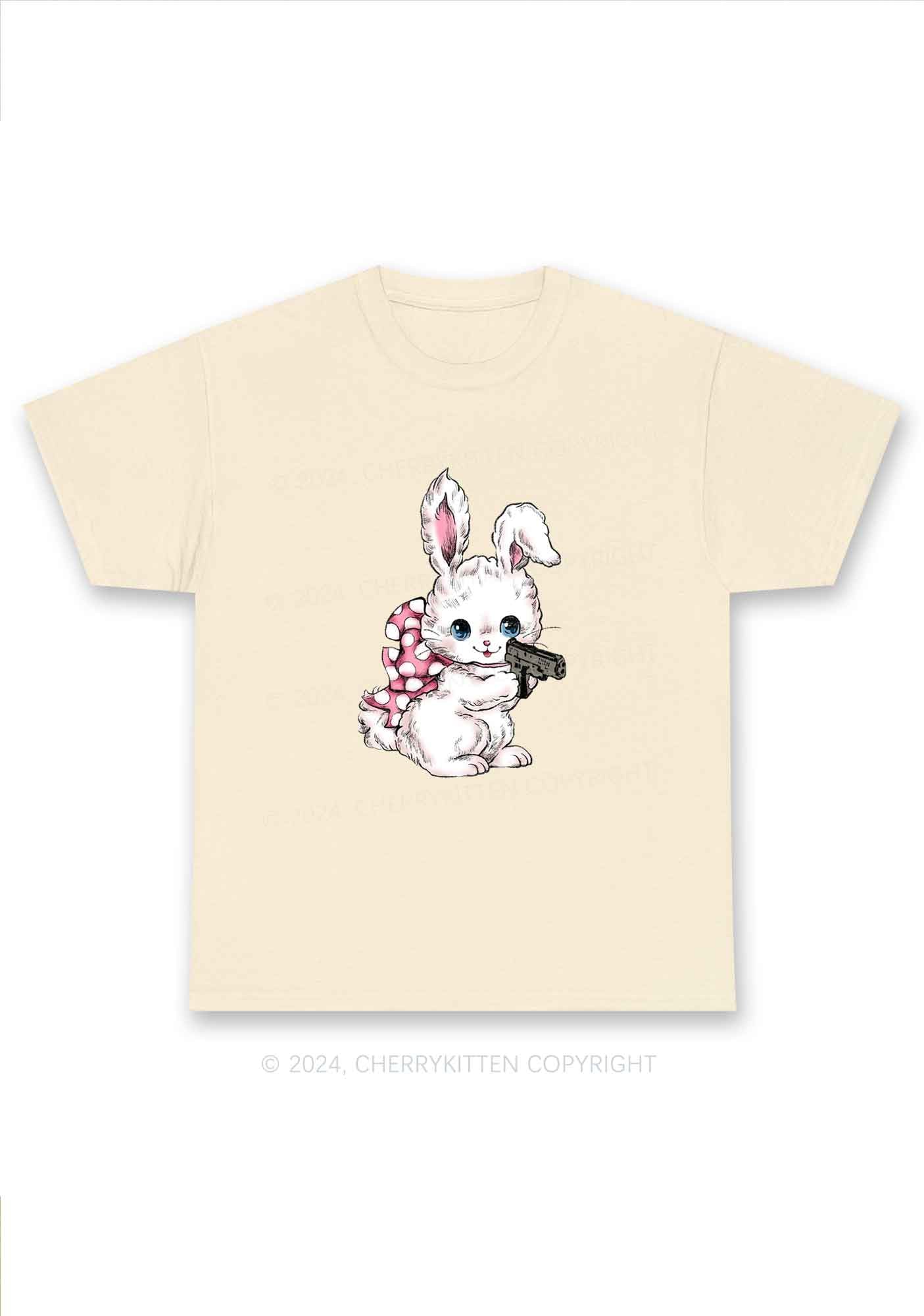 Bunny Shooting Y2K Chunky Shirt Cherrykitten