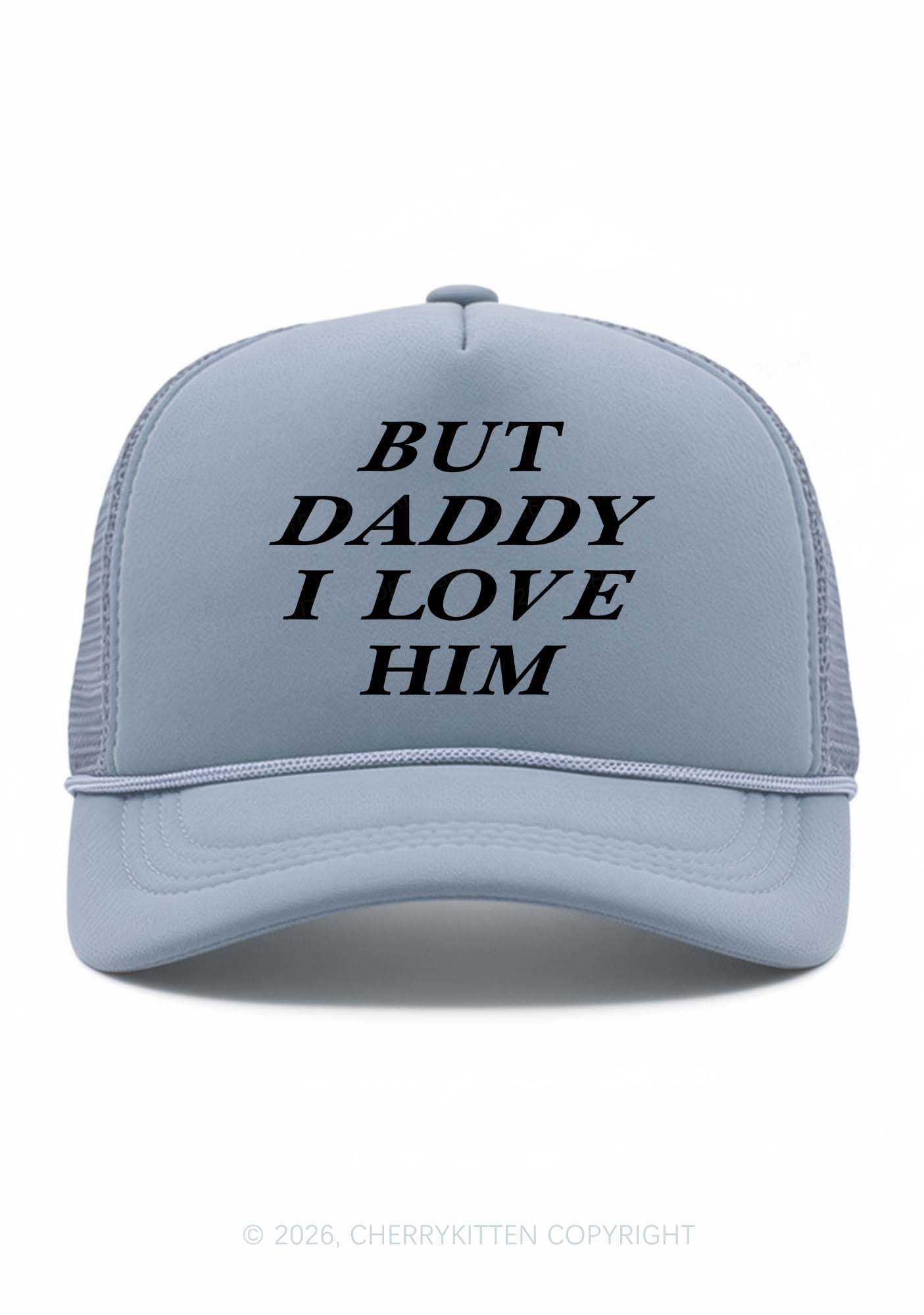 But Daddy I Love Him Pride Y2K Trucker Hat Cherrykitten
