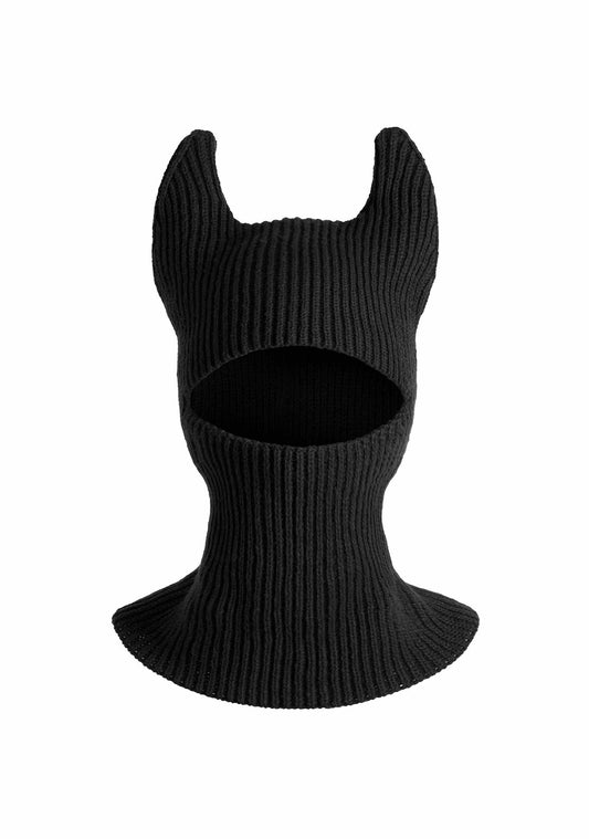 Halloween Y2K Devil Horn Knitted Hat Cherrykitten