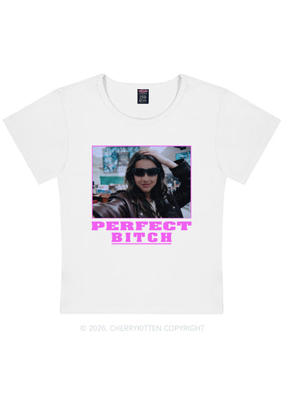 Custom Perfect Bxxch Y2K Baby Tee Cherrykitten
