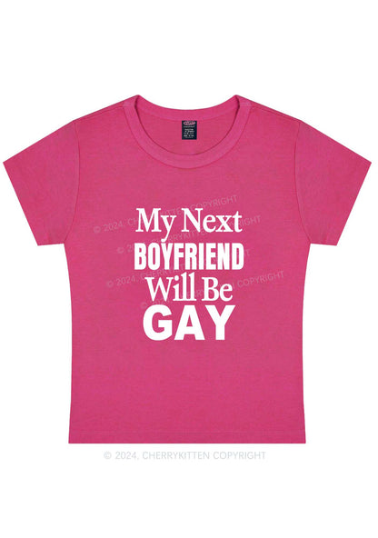 Curvy Next Boyfriend Gay Y2K Baby Tee Cherrykitten
