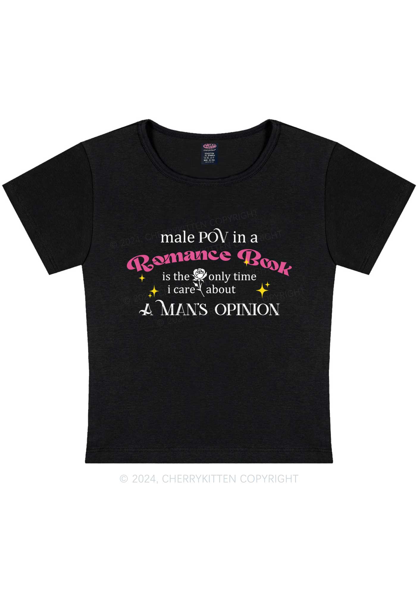 Romance Book Y2K Baby Tee Cherrykitten