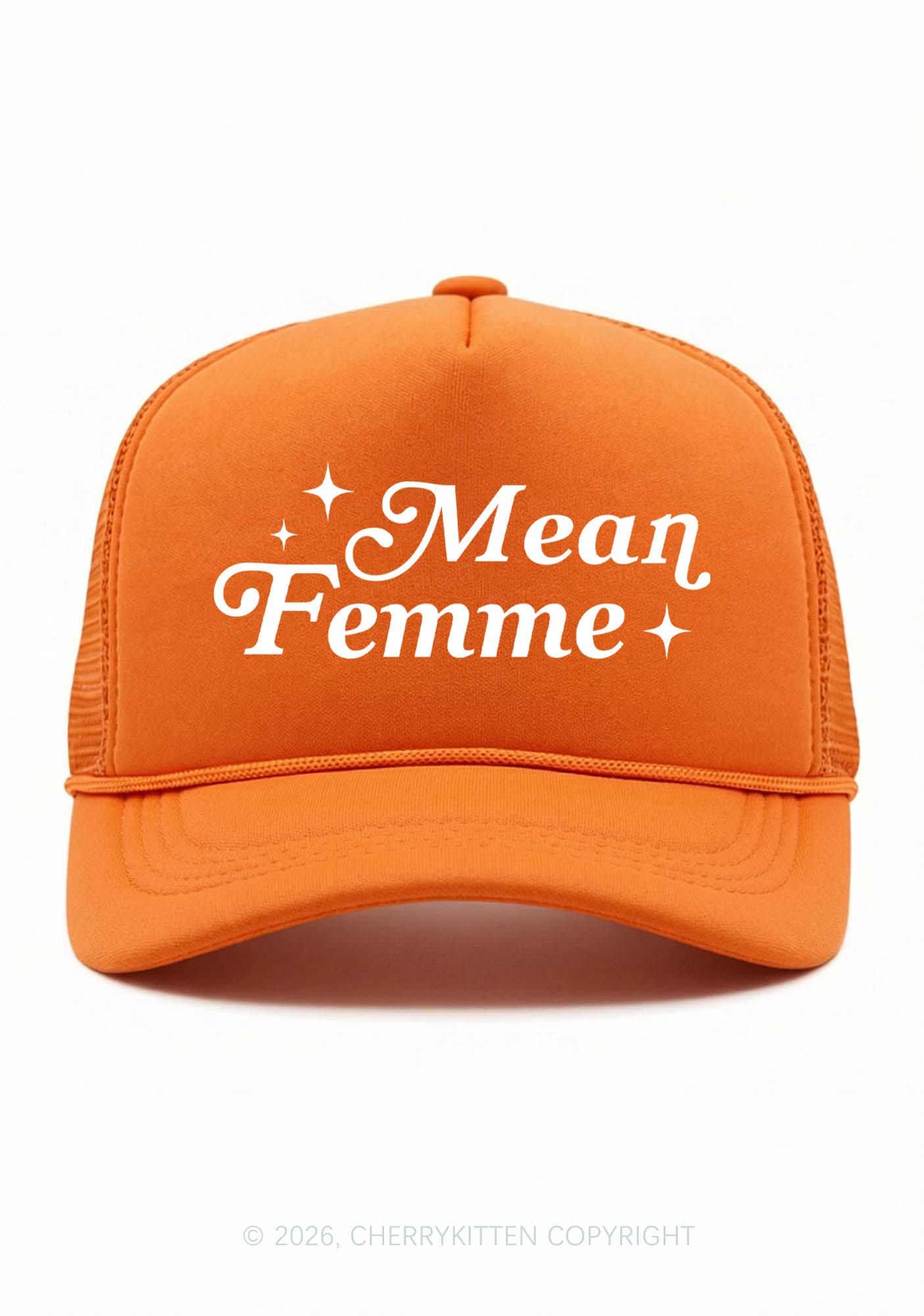 Mean Femme Pride Y2K Trucker Hat Cherrykitten