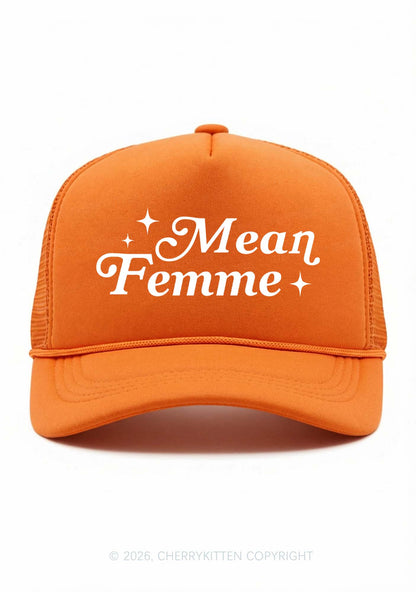 Mean Femme Pride Y2K Trucker Hat Cherrykitten