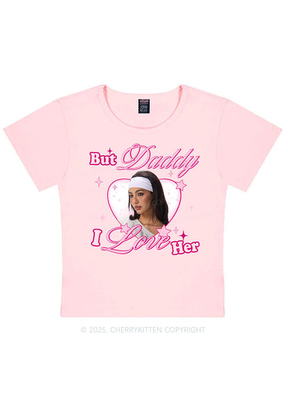 Custom But Daddy I Love Y2K Baby Tee Cherrykitten