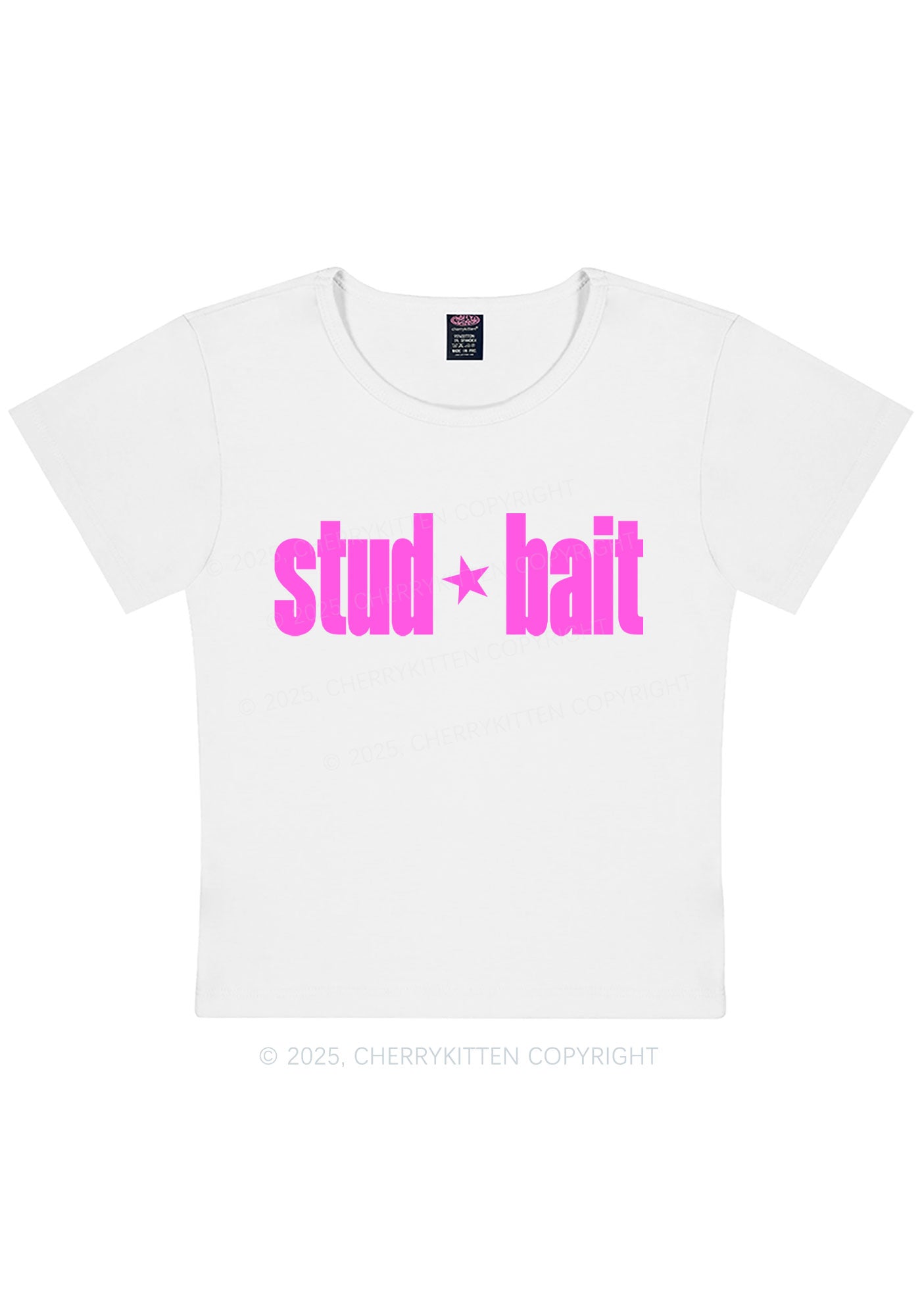 Stud Bait Pride Y2K Baby Tee Cherrykitten
