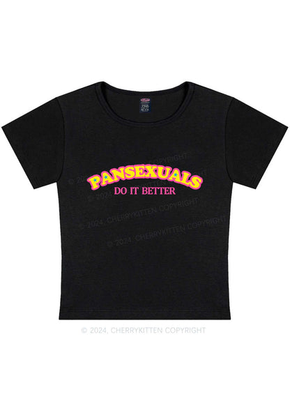 Pansexuals Do It Better Y2K Baby Tee Cherrykitten